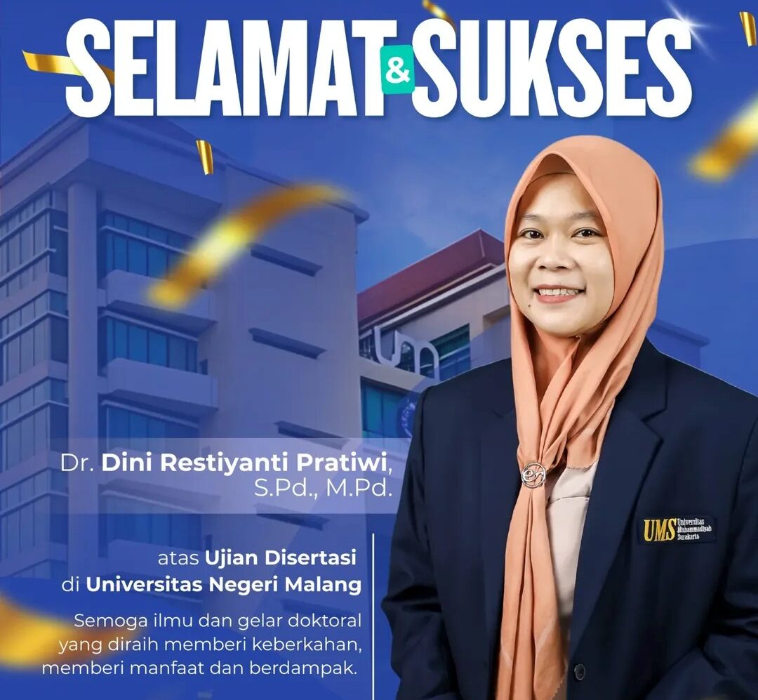 Alhamdulillah. Program studi Pendidikan Bahasa dan Sastra Indonesia, FKIP UMS. Mengucapkan sel (1) Alhamdulillah. Program studi Pendidikan Bahasa dan Sastra Indonesia, FKIP UMS. Mengucapkan sel (1)